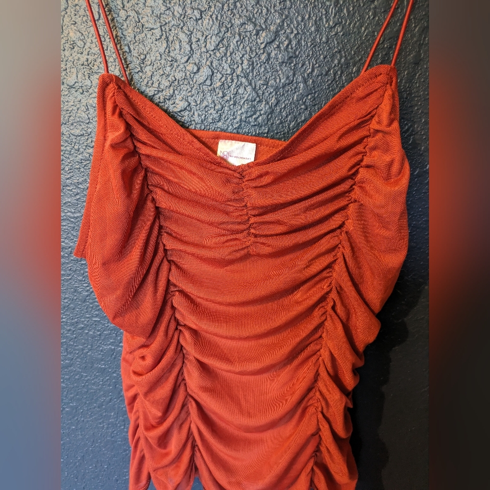No Boundaries 2 layer camisole, Size M, deep orange